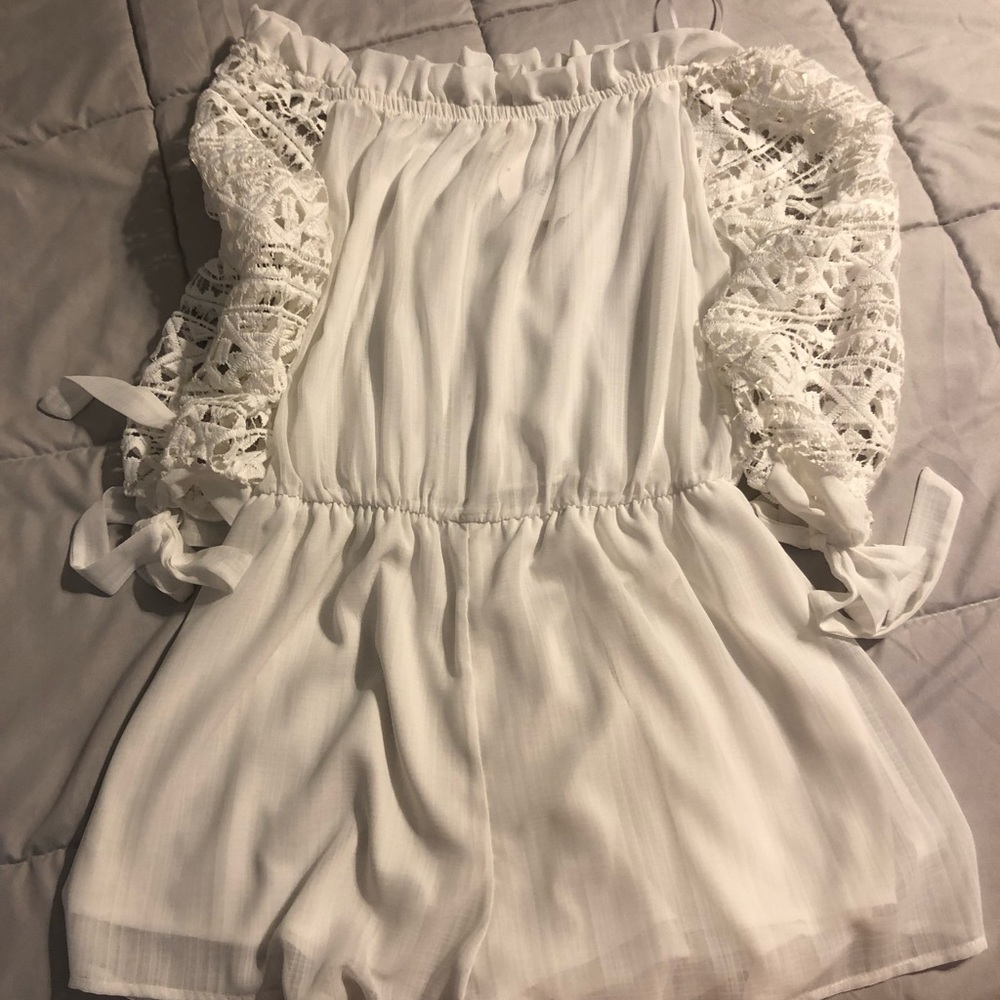 Laced with love romper